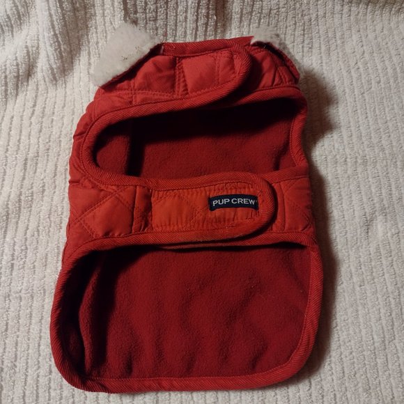 Pup Crew Dog Pup Crew Quilted Dog Jacket Vest With Sherpa Collar 5 Off Sale Poshmark